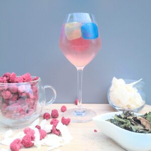 thé blanc glacé coco framboise de la maison de thé normande burstea