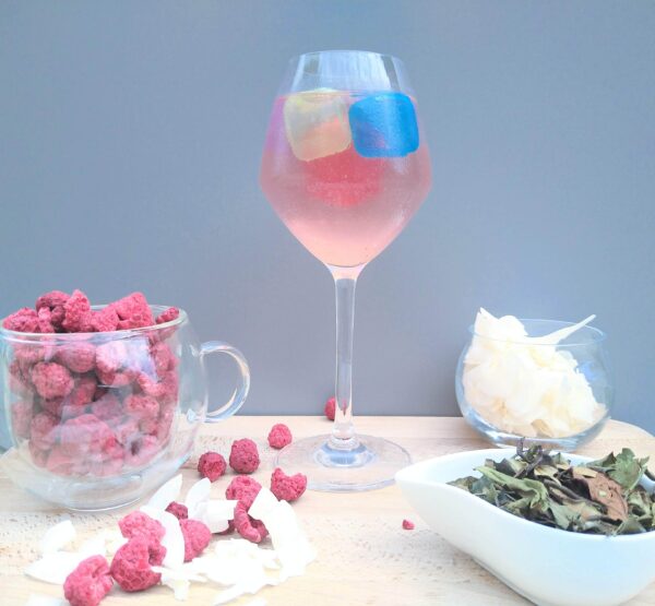 thé blanc glacé coco framboise de la maison de thé normande burstea