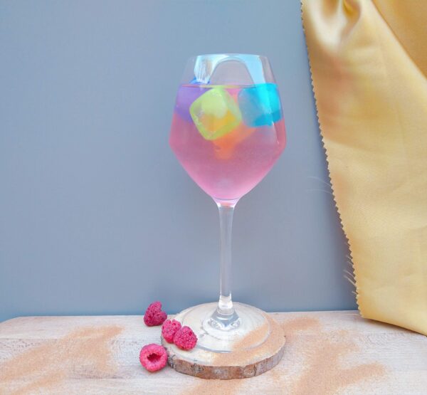 thé glacé pêche framboise 100% naturel de la marque de thé burstea